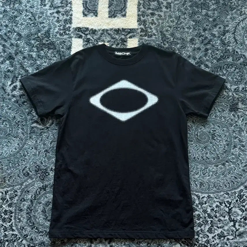 [BUNJANG] Mischief Rhombus Short Sleeve T-Shirt Black M / 미스치프 롬버스 반팔 블랙 m