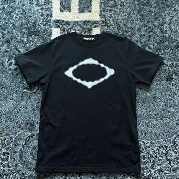 [BUNJANG] Mischief Rhombus Short Sleeve T-Shirt Black M / 미스치프 롬버스 반팔 블랙 m