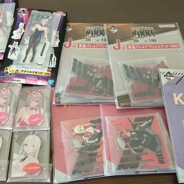 [BUNJANG] Ichiban Kuji Nikke Acrylic Stand & Keyring Bundle Set (Sealed) / 제일복권 니케 아크릴 스탠드 / 키링 일괄