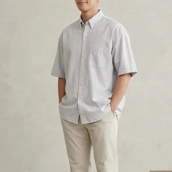 [BUNJANG] Parracimento Oxford Oversized Fit Shirt / [95~100]파르티멘토 옥스포드 오버핏 셔츠