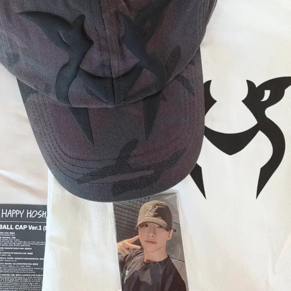[BUNJANG] SEVENTEEN Hoshi Camo Pattern Baseball Cap Ver. 1 + Photocard / 호시 볼캡 Ver.1 + 포토카드