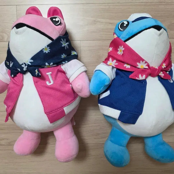 [BUNJANG] Jinro Tokki (Toad) 'Pappy-kkeop' Couple Doll Set / (새상품) 진로 두꺼비 두껍상회 굿즈 패피껍 커플 두꺼비 인형 세트