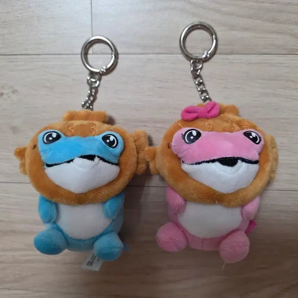 [BUNJANG] Jinro Tokki (Toad) Bbongbbang Couple Mini Doll Keychain Set / (새상품) 진로 두꺼비 두껍상회 굿즈 붕어빵 커플 두꺼비 미니 인형 키링 세트