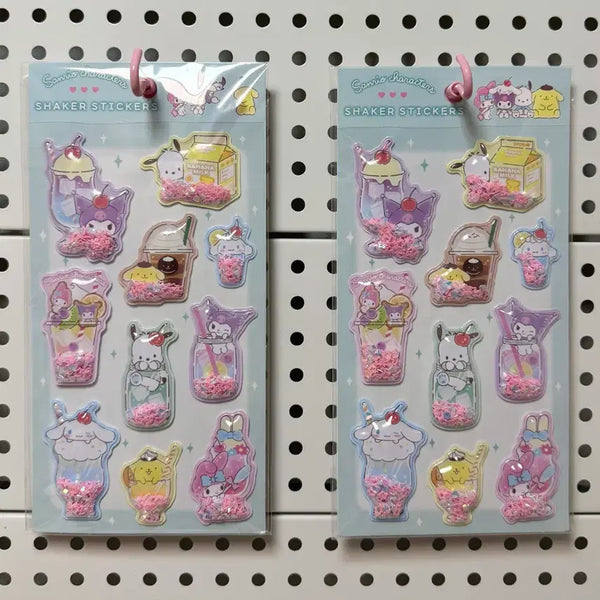 [BUNJANG] Sanrio Characters Shaker Stickers / 산리오 캐릭터 쉐이커 스티커