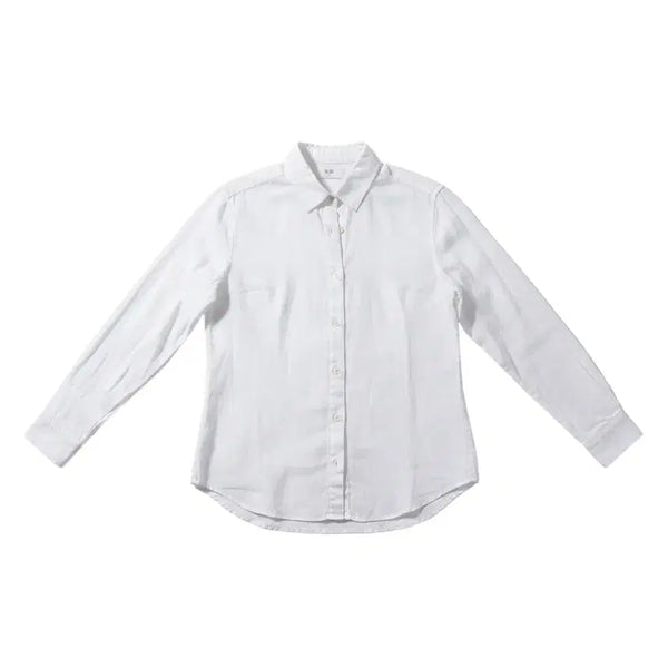 [BUNJANG] Uniqlo White Linen Shirt Women's M / 여성M/ 유니클로 화이트 린넨셔츠 37-24
