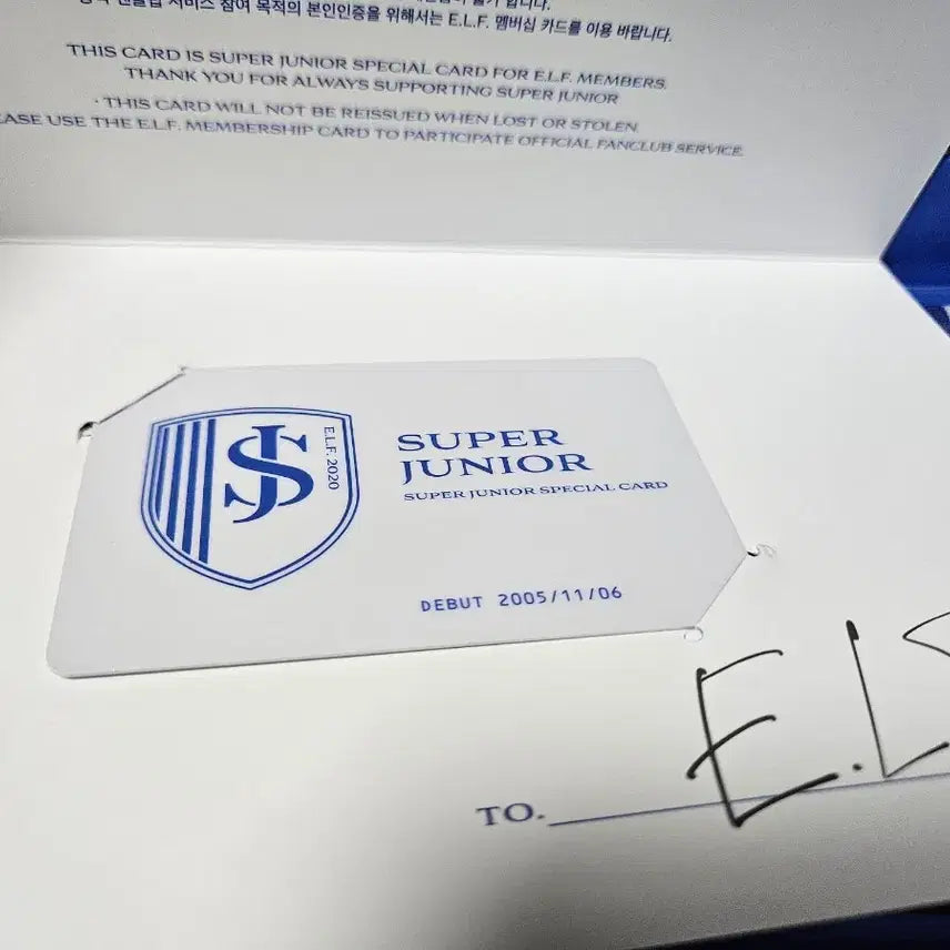 [BUNJANG] Super Junior E.L.F. Kit 2020 Membership Card / 슈퍼주니어 E.L.F. KIT 2020