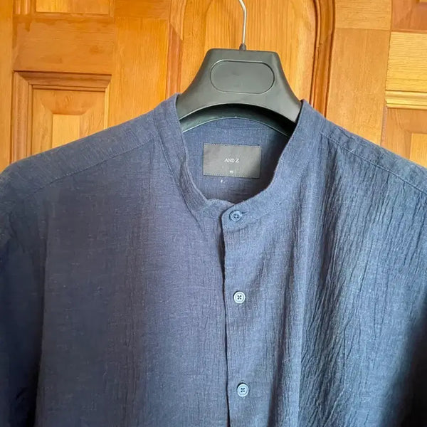 [BUNJANG] ANDZ Navy Cotton Shirt Size 105 / ANDZ 앤드지 냉감 셔츠 105 사이즈