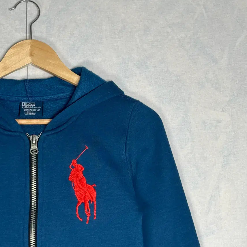 [BUNJANG] Polo Ralph Lauren Big Pony Zip-Up Hoodie / 폴로 랄프로렌 빅포니 후드집업