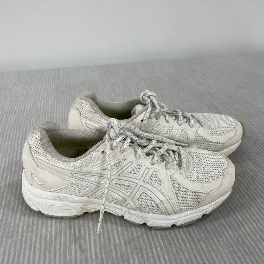 [BUNJANG] Asics Jog 100 T White Shoes (230mm) / 1110) 아식스 조그 T 100 화이트 230mm