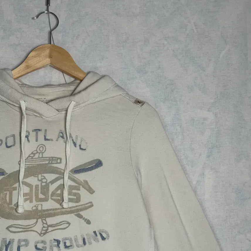 [BUNJANG] Thursday Island Hooded Sweatshirt Ivory Size S / 써스데이 아일랜드 후드티