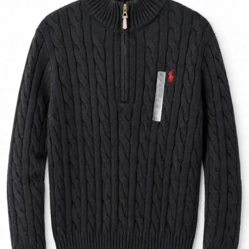 [BUNJANG] Polo Ralph Lauren Cable Knit Zip-Up Sweater / 폴로 랄프로렌 케이블 니트 집업