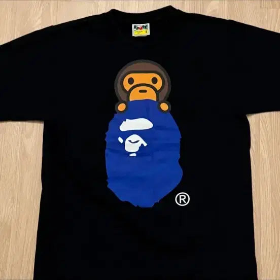 [BUNJANG] BAPE Shark Printing Short Sleeve T-Shirt Black / 베이프 샤크 프린팅 반팔 티셔츠 블랙