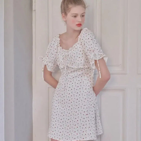 [BUNJANG] Margarin Fingers Strawberry One-Piece Dress (Irene Worn) / 마가린핑거스 스트로베리 원피스 아이린 착용