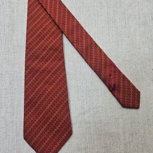 [BUNJANG] Salvatore Ferragamo Silk Necktie (Red) / 페라가모 실크 넥타이 (레드) (385