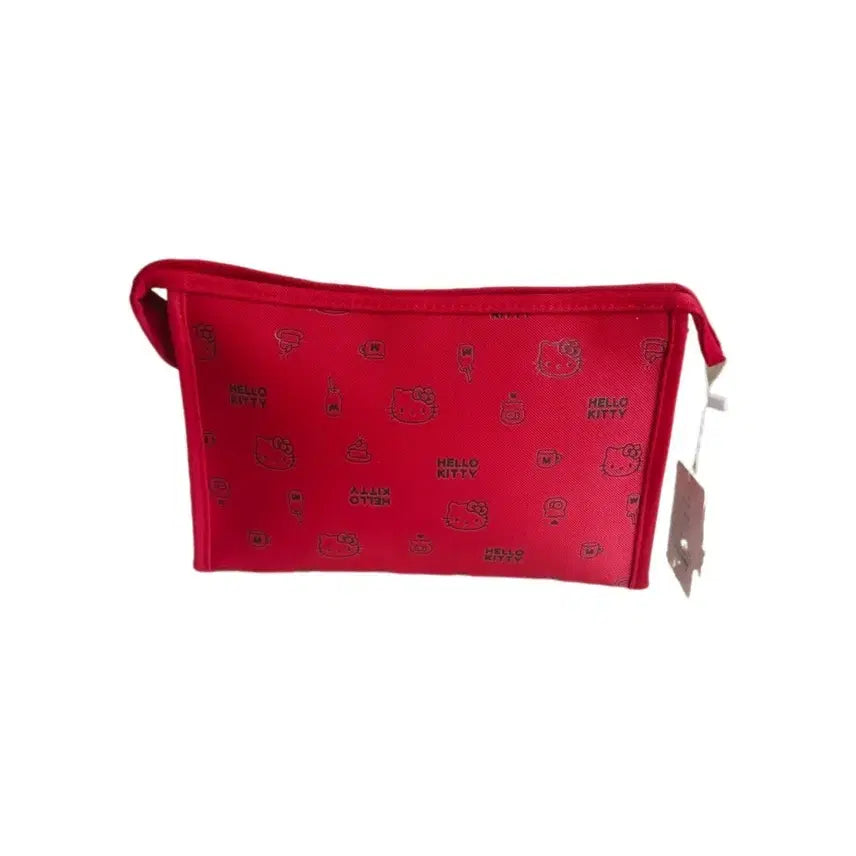 [BUNJANG] Red Hello Kitty Pattern Clutch Bag Pouch / 수입 레드 헬로키티 패턴 클러치백  파우치 가방