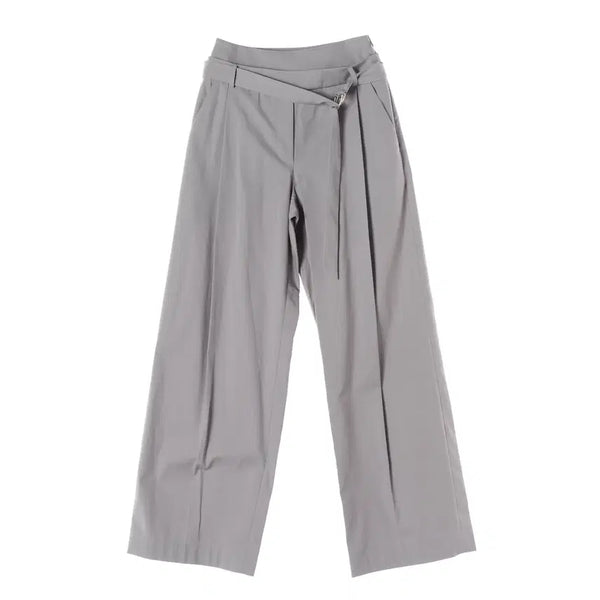 [BUNJANG] Abra-Moa 22SS Double Waistband Belted Trousers Ash Blue / (새상품) 아비에무아 22SS 더블 웨이스트밴드 벨티드 트라우저 슬랙스 애쉬블루