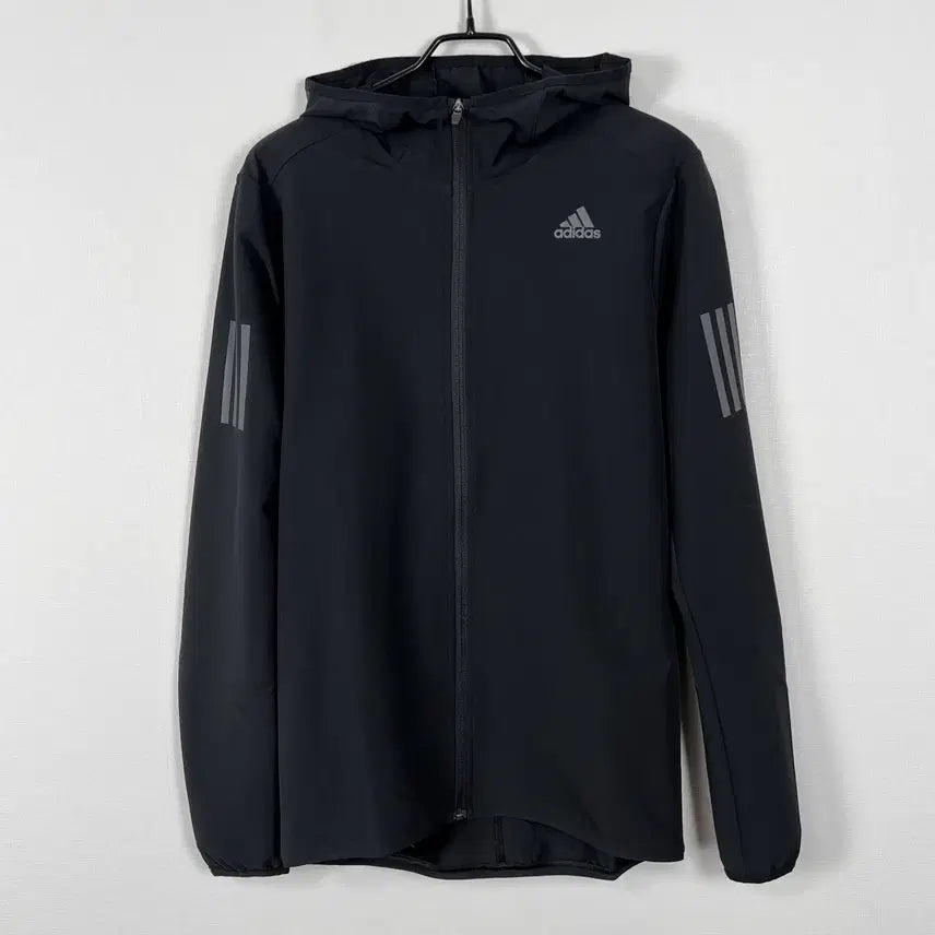 [BUNJANG] Adidas Running Spandex Black Training Jacket Jumper Men's S / 아디다스 러닝 스판 블랙 트레이닝 자켓 점퍼 남S 라덴 빈티지
