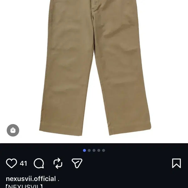 [BUNJANG] Nexus Seven Original Frisco Pants Beige Cotton / 넥서스 세븐 오리지널 프리스코 팬츠