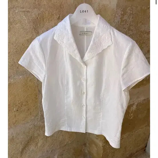 [BUNJANG] LO61 Finn Embroidery Shirt / lo61 finn embroidery shirts 엘오육일 핀 셔츠