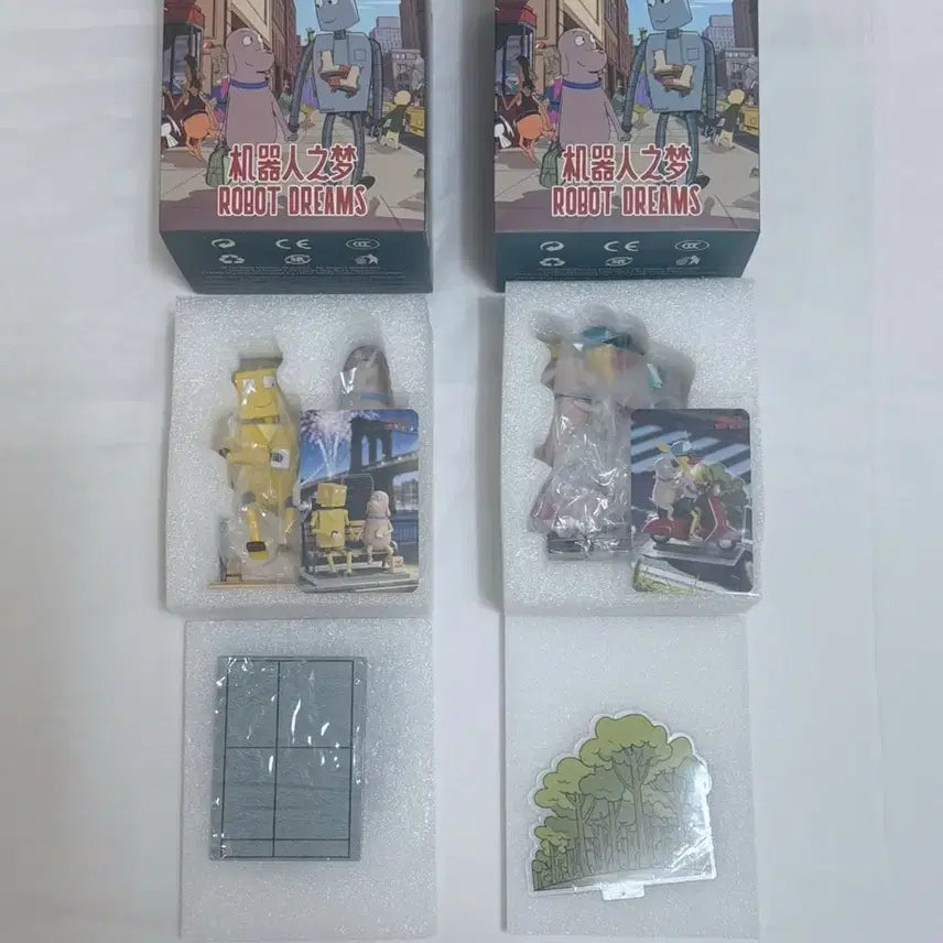 [BUNJANG] Robot Dream Dog Figure Bundle / 2개 일괄) 로봇드림 피규어 굿즈 특전 로봇 드림 박스 도그 피규어