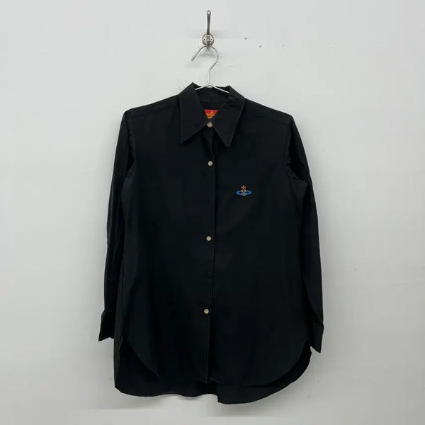 [BUNJANG] Vivienne Westwood Logo Shirt Black Men's Size 40 / 비비안웨스트우드 로고 셔츠 블랙 남s
