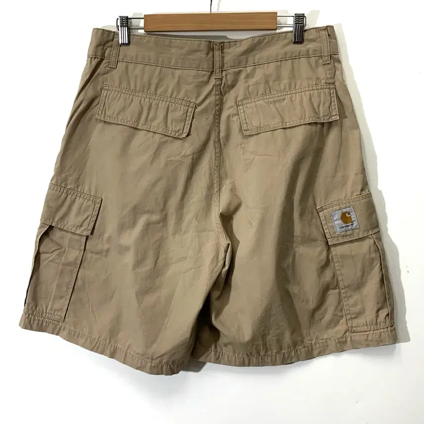 [BUNJANG] Carhartt Sand Beige Cargo Half Pants / 칼하트 샌드 베이지 카고 하프팬츠