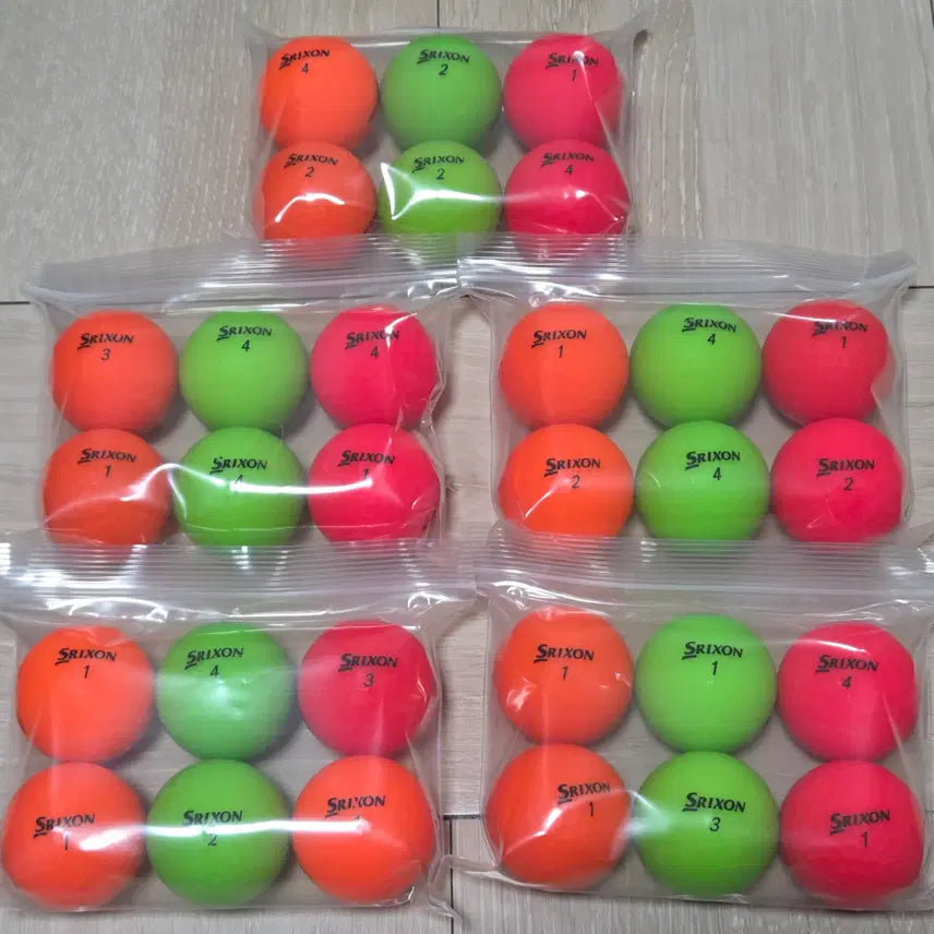 [BUNJANG] Srixon A-Grade 2-Piece Matte Color Used Golf Balls (30-Pack) / 스릭슨 A급 2피스 무광 컬러 로스트볼 30구 중고골프공