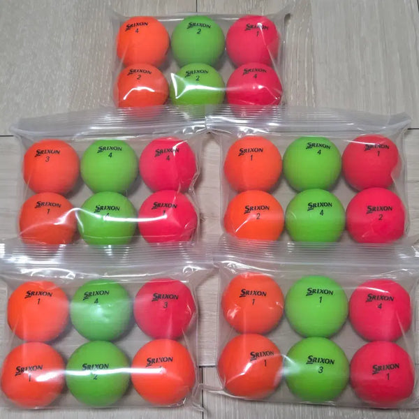 [BUNJANG] Srixon A-Grade 2-Piece Matte Color Used Golf Balls (30-Pack) / 스릭슨 A급 2피스 무광 컬러 로스트볼 30구 중고골프공