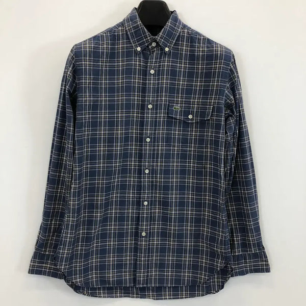 [BUNJANG] Lacoste Croc Patch Pocket Check Shirt / 라코스테 크록패치 포켓 체크셔츠 95