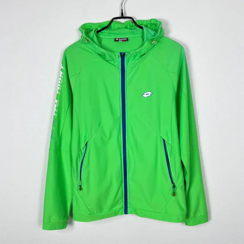 [BUNJANG] Lotto Green Training Jumper Hooded Zip-up Jacket Men's L / 로또 트레이닝 점퍼 후드 집업 자켓 남100 L 라덴 빈티지
