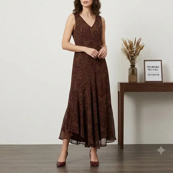 [BUNJANG] Lauren Ralph Lauren Silk Long Dress Women's 55 / [55]로렌 랄프로렌 실크 롱원피스