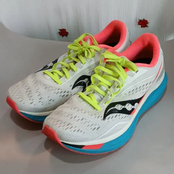 [BUNJANG] Saucony Running Shoes White Pink 275 / 써코니 러닝화 275 화이트 핑크 팝