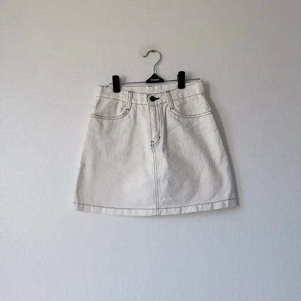 [BUNJANG] Stitch Mini Skirt / 스티치미니스커트