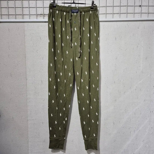 [BUNJANG] Polo Ralph Lauren Pattern Pajama Pants Green Cotton / 폴로 랄프로렌 패턴 파자마 바지 그린
