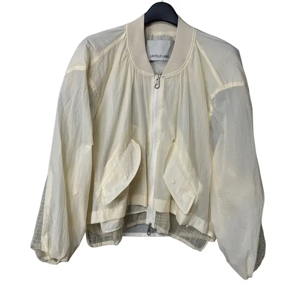 [BUNJANG] Untold Label Women's Yellow Woven Jacket / free 언톨드라벨 여성 옐로우 우븐 자켓