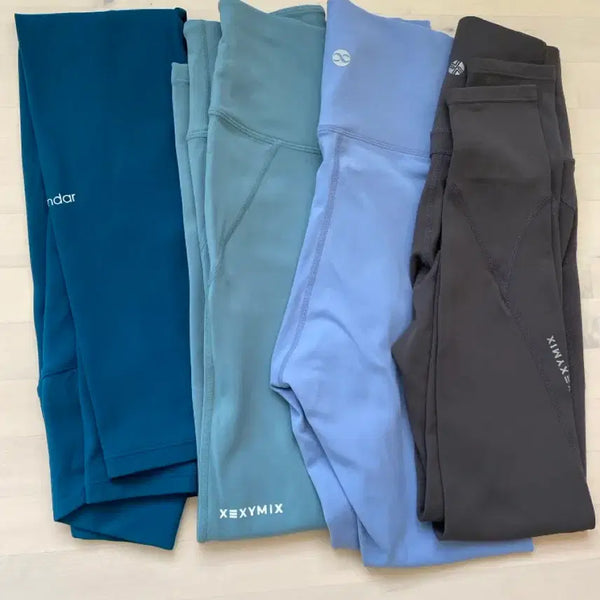 [BUNJANG] XEXYMIX Leggings 4-Piece Set (Dark Grey/Light Purple/Mint/Navy) / 젝시믹스 레깅스 4종 세트 (다크그레이/연보라/민트/네이비)