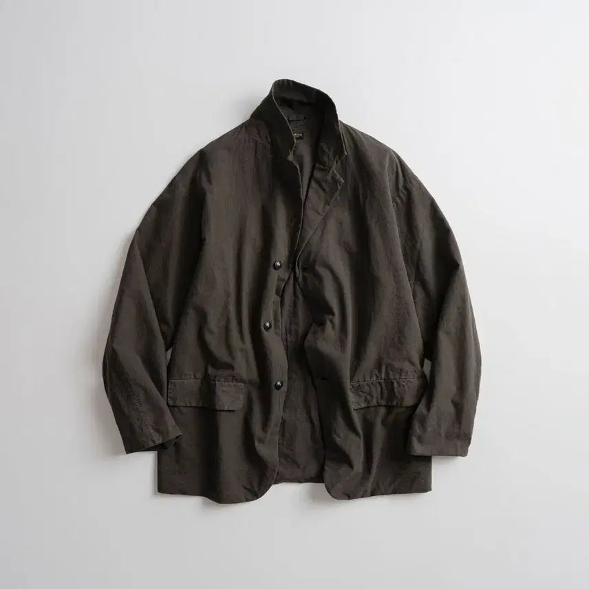 [BUNJANG] BEHEAVYER Dyed Cotton Linen Setup - Brown / 비헤비어(BEHEAVYER) 다이드 C/L 셋업 브라운 (상의 3 / 하의 4)