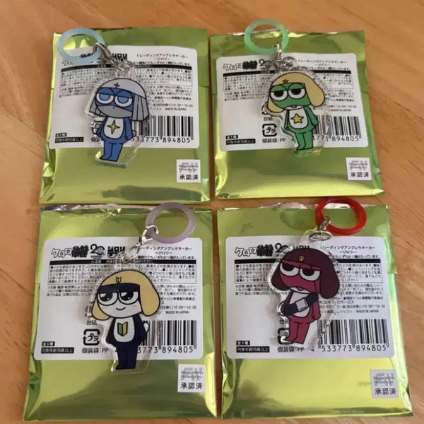 [BUNJANG] Jiro-Rori Sergeant Frog Keroro Mezushi Acrylic Keyring (Tamama, Giroro, Dororo) / 지로리 개구리 중사 케로로 메지루시 아크릴 키링 타마마 기로로 도로로
