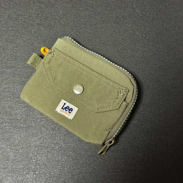[BUNJANG] RAWROW x LEE Card Wallet Pouch Khaki / 로우로우 리 콜라보 카드 지갑 파우치 카키