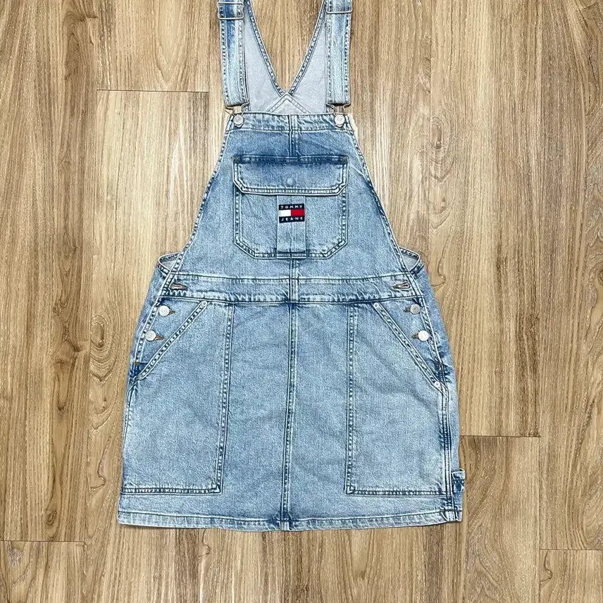 [BUNJANG] Tommy Hilfiger Overalls Carpenter Denim Skirt M / 타미힐피거 오버롤 카펜터 데님 스커트 M