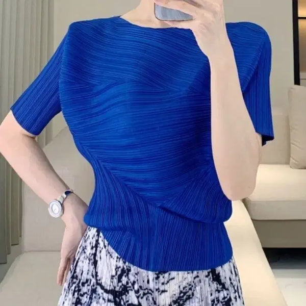 [BUNJANG] Pleated T-Shirt / [새상품]플리츠 티셔츠