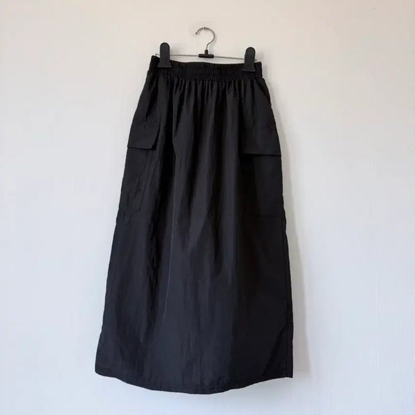 [BUNJANG] Nylon Cargo Banding Skirt / 나일론카고밴딩스커트