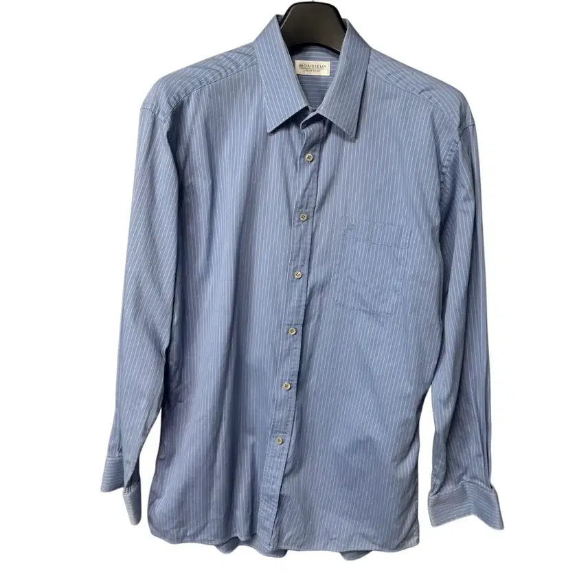 [BUNJANG] Givenchy Blue Stripe Shirt / 110 MONSIEUR 지방시 블루 스트라이프 셔츠