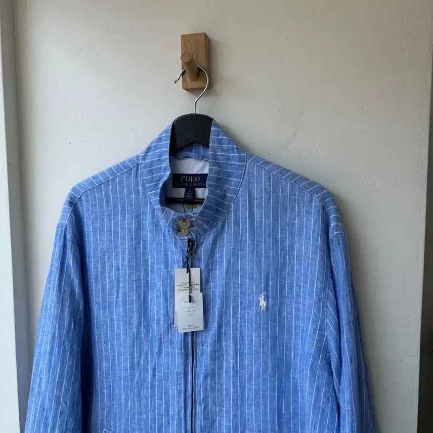 [BUNJANG] Polo Ralph Lauren Striped Linen Jacket / 17688 - 폴로 랄프로렌 스트라이프 린넨 자켓