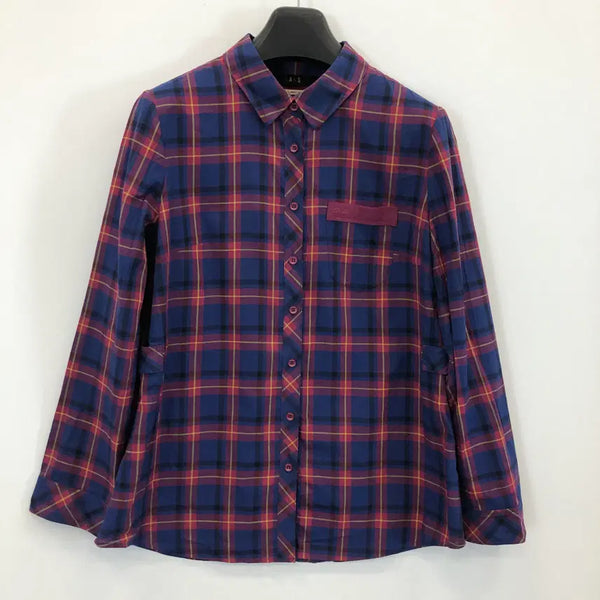 [BUNJANG] Daks Classic Fit Checkered Shirt Navy / 닥스 클래식핏 체크셔츠 94-165