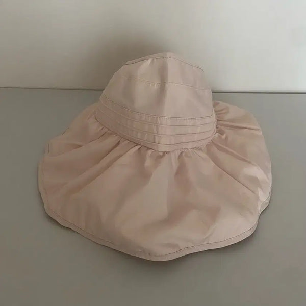[BUNJANG] Korean Made Wrinkled Fabric Portable Sun Cap Hat for Women / 국내생산 바스락 휴대용 썬캡 여성 모자