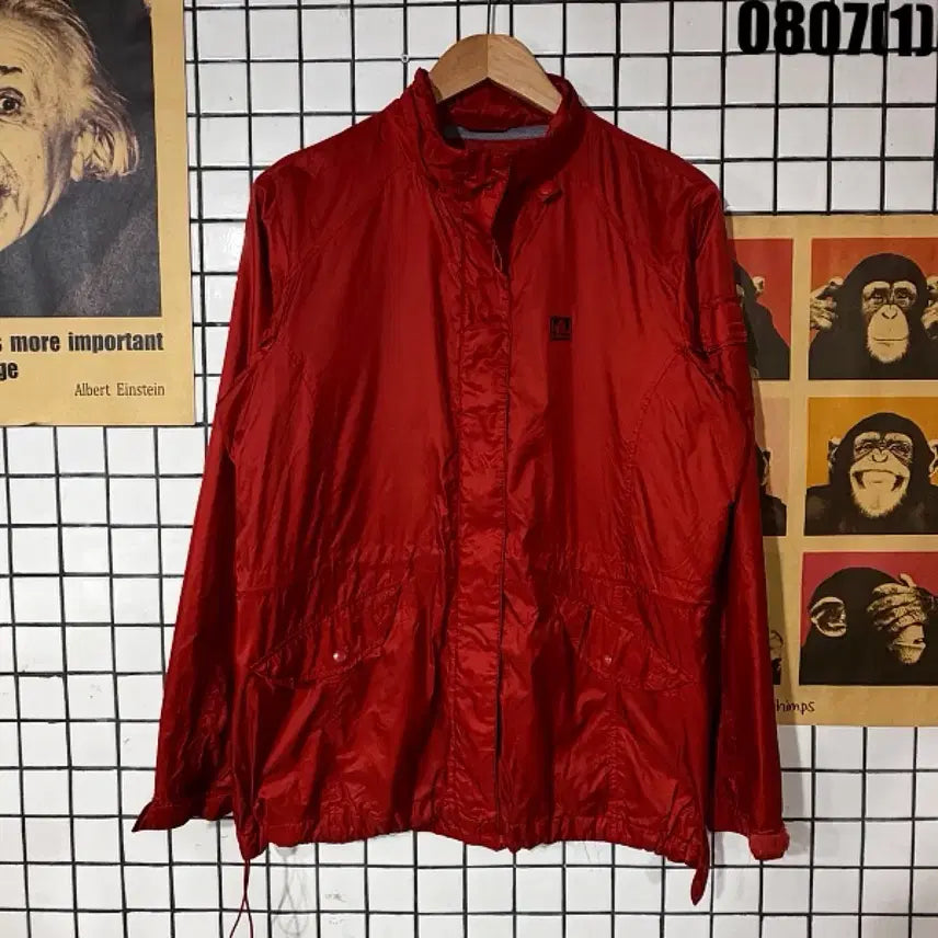 [BUNJANG] The Red Face Windbreaker Jacket Size 100 Red / 더레드페이스 바람막이 100 0807