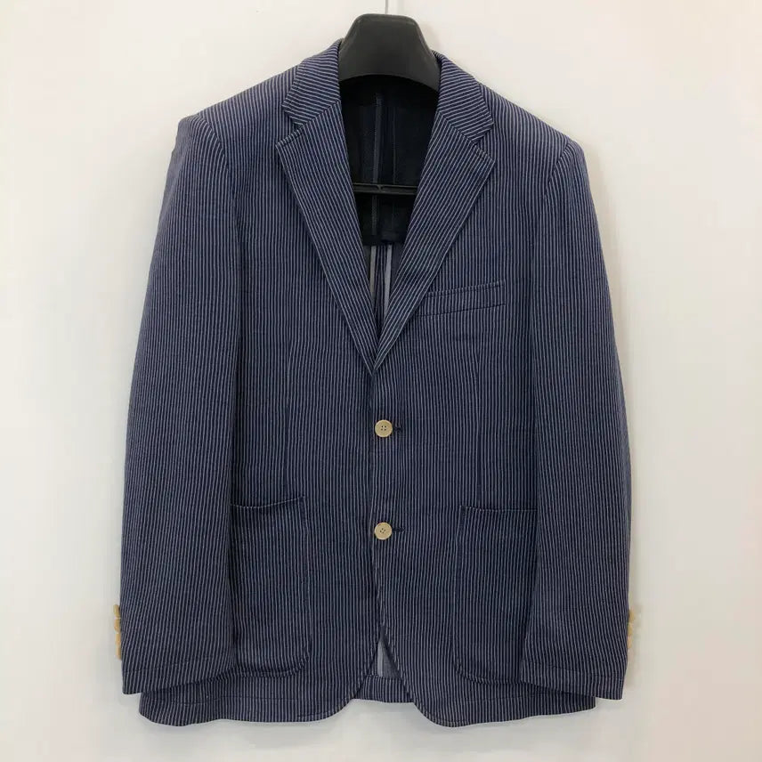 [BUNJANG] Maestro 100% Cotton Jersey Jacket Navy 95 / 마에스트로 코튼 100% 져지자켓 95