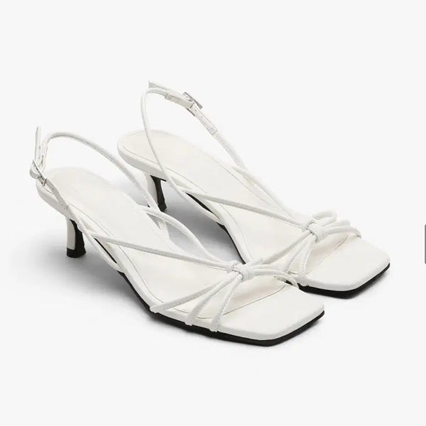[BUNJANG] Apure Strap Sandals White 250 / 실착1회, 실사O) 에퓨레 스트랩 샌들 화이트 250