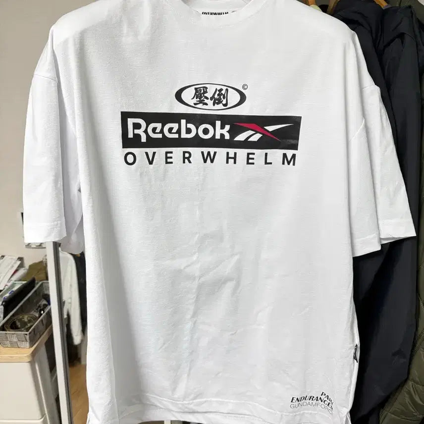 [BUNJANG] Abso Reebok Collaboration T-Shirt White Size 3 / 압도 리복 반팔 새상품급 화이트 3 사이즈
